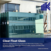 Verre trempé 10 mm 12 mm pour bureau, salle de bain, hall - Haute résistance, écologique, transparent, coloré, teinté, pour construction, fenêtre, bâtiment