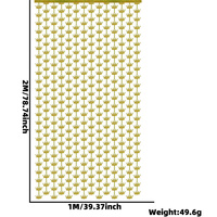 Offres Spéciales arc-en-ciel rideau feuille rideau toile de fond banderoles métallique clinquant frange rideaux Photo stand accessoires