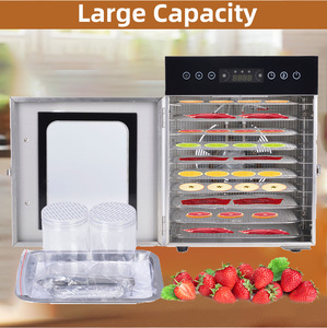 Déshydrateur électrique de nourriture de couche d'utilisation commerciale et domestique de KR séchoir de fruits et légumes de coquille d'acier inoxydable - Product Image 6