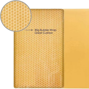 Enveloppes d'expédition personnalisées en papier kraft avec bulles, enveloppes d'expédition en poly bulles holographiques, réutilisables et biodégradables - Product Image 3