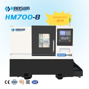 Tour horizontal CNC HM 700-8 avec tourelle servo, conception à banc incliné, contre-pointe pour un usinage stable - Product Image 1