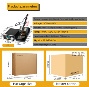 <span class=keywords><strong>Station</strong></span> de soudage réglable <span class=keywords><strong>K9</strong></span> dernière génération 150w <span class=keywords><strong>Station</strong></span> de soudage de réparation Compatible avec les poignées de fer à souder C210 C245 - Product Image 3