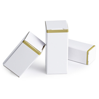 Boîtes de rangement cosmétiques en carton blanc recyclable sur mesure, vente en gros d'usine, avec plateaux intérieurs
