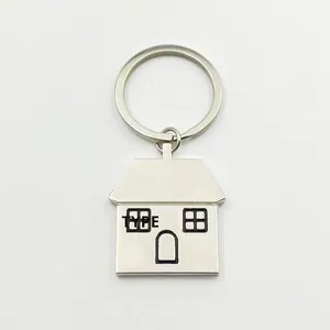 พวงกุญแจรูปบ้านน่ารัก ทำจากโลหะผสมสังกะสี - Product Image 5