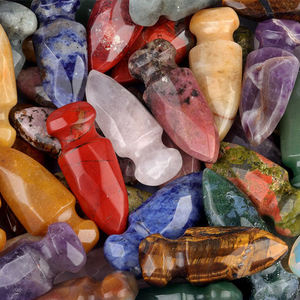 50mm liscio intaglio fatto a mano spada di cristallo pugnale figurina occhi di tigre nero ossidiana coltello a forma di pietra per la decorazione della casa - Product Image 4