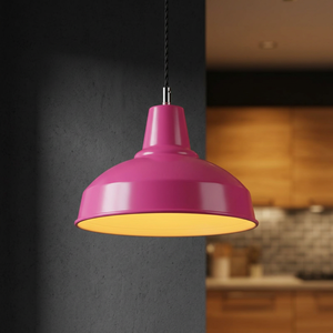 Lámpara de techo de metal pintado de colores para decoración moderna de hogares, cafeterías y restaurantes, lámpara de diseño para fabricantes con acabado moderno. - Product Image 3