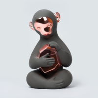 Benutzer definierte Galvanik Farbe Kunst Harz Figuren, Sammlerstücke Chrom Harz Figuren Statuen, Harz Figuren Spielzeug Hersteller
