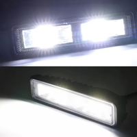 Barre lumineuse de travail LED de 6 pouces, 48W, 12V, 24V, lampe de conduite tout-terrain pour camion, SUV, ATV, UTV, bateau, voiture, lumière auxiliaire