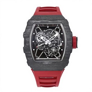 Top-quality luxury high-end carbon fiber <b>case</b> skeleton-shaped dial waterproof automatic mechanical sports men's hip-hop <b>watch</b> - Product Image 6