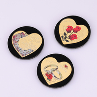 Pièce de monnaie personnalisée en or et argent « Je t'aime » en forme de cœur, roses éternelles pour la Saint-Valentin, mariage, cadeau de mariage, pièce de monnaie en métal