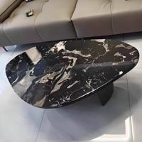 Plateau de table basse de luxe en marbre naturel irrégulier, sur mesure, pour projets de villas et hôtels, vente en gros, OEM