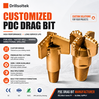 Буровое долото Drillsoltek 2026 PDC с индивидуальной настройкой, долото PDC для направленного бурения (HDD) водозаборных скважин и горнодобывающей промышленности