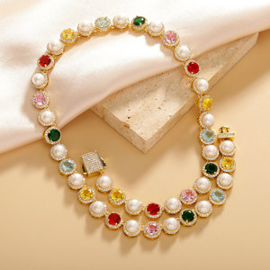 Cross-border European American Design Trendy Iron Gold Plated Light Luxury High-end Jewelry <b>Bracelet</b> Necklace Accessories - Product Image 4