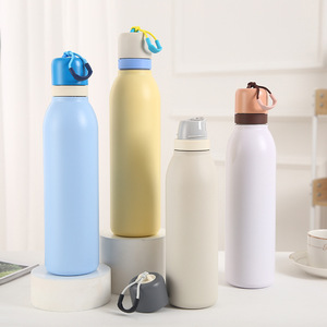 silverjet Insulated Stainless Steel Water Bottle 18oz 24oz Double Wall Vacuum <b>Flask</b> <b>With</b> Lid <b>Straw</b> For Outdoor Office Home Use - Product Image 5
