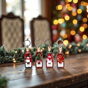 Porte-clés décapsuleur en métal pour Noël, vente en gros en ligne, souvenir, décoration d'intérieur, cadeaux - Product Image 5