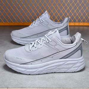 Nouvelles Chaussures de Sport Respirantes en Maille Unie pour Hommes, Collection Printemps 2023 – Baskets Légères et Tendance à Semelle Souple pour l'Extérieur (Modèle Transfrontalier) - Product Image 2