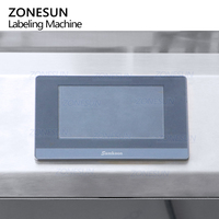 ZONESUN ZS-TB801D Semi Automatique Adhésif Horizontal Ampoule Stylo Réactif Tube Petites Bouteilles Rondes Tube Rond Étiqueteuse