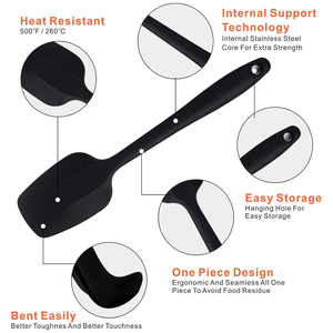 Espátula Grande de Silicona Resistente al Calor, Cuchara de Silicona en Forma de T, Espátula Reutilizable, Herramientas para Hacer Espátulas - Product Image 3