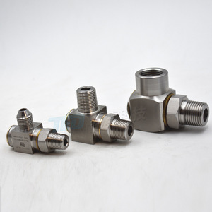 Raccords de tuyaux hydrauliques rotatifs haute pression en acier inoxydable, bobines droites en vente pour vérins hydrauliques - Product Image 1