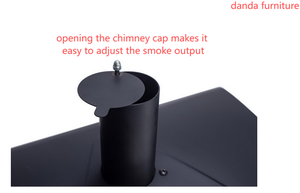 Foyer de camping portable luxueux <span class=keywords><strong>Danda</strong></span> DF-136, barbecue extérieur au charbon de bois, chariot, acier moulé avec revêtement en poudre, métal, aluminium - Product Image 4
