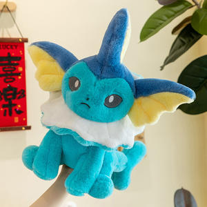 Juguetes de Peluche al por Mayor de Jol <span class=keywords><strong>Teon</strong></span> Vaporeon en Posición Sentada, Muñecos de Peluche de la Evolución de Eevee, Peluches para Niños - Product Image 3