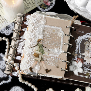 20 hojas por paquete, Serie Yumengji, <span class=keywords><strong>Papel</strong></span> Decorativo Vintage con Encaje Floral para Collage, Suministros para Diario, <span class=keywords><strong>Papel</strong></span> <span class=keywords><strong>de</strong></span> Fondo para Scrapbooking - Product Image 3