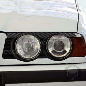 2 Piezas de Cubiertas Decorativas para Faros Delanteros de Fibra de Carbono para BMW Serie 5 E34 1988-1996, Adhesivos para Cubrir los Faros - Product Image 5