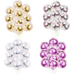 Wedding Decoration Birthday Party Decoration 12 Inch <b>Paper</b> Sequin Transparent Balloons Stuff Golden Bubble Confetti Balloon - Product Image 3