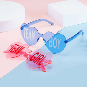 Articles de fête pour révélation du sexe du bébé, lunettes d'équipe garçon ou fille, lunettes fantaisie comme accessoires photo et cadeaux de fête - Product Image 4