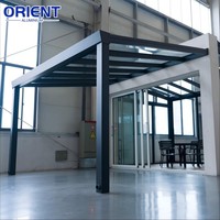 Toldo de Jardín a Precio de Fábrica, Cubierta de Patio con Techo de Policarbonato para Exteriores, Toldo de Aluminio