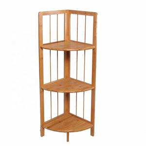 Accesorios de Cocina de Bambú 100% Naturales y Económicos, Estante Esquinero de Bambú de 3 Niveles, Organizador de Almacenamiento de Madera para Baño y Hogar - Product Image 3