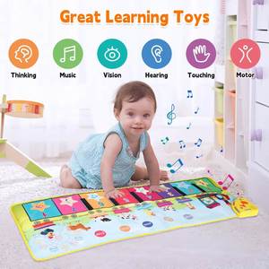 Échantillon Gratuit Tapis Musical pour Bébé Jouets Tapis de Sol Piano pour Enfants Tapis de Jeu Animal Couverture Tactile - Product Image 2