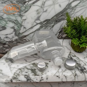 Chất Lượng Cao <span class=keywords><strong>65Ml</strong></span> 330Ml Mini Hình Dạng Rượu Phẳng Chai Pet 2Oz 11Oz Chai Nhựa Trong Suốt Với Bơm - Product Image 6