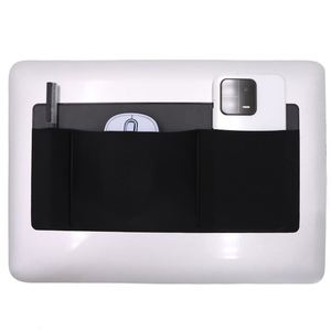 Adhesive Under Laptop Storage Pouch Stick-On 3 Pockets Self-Adhesive <b>Desk</b> Organizer for Phone, Mouse, Pens Holder Stocked - Product Image 2