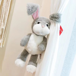 Unisex Gray <strong>Peter</strong> <strong>Rabbit</strong> Stuffed Plush <strong>Toy</strong> Cute Long-Eared Bunny with OEM Logo Cotton Fabric with PP Filling Children's Gifts - Product Image 6