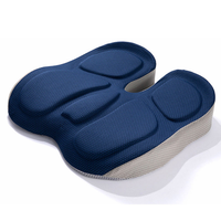 Coussin de siège ergonomique personnalisé en mousse à mémoire de forme, respirant, anti-pression, forme papillon, amovible et lavable, pour voiture et bureau
