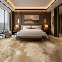 Tapis imprimé en nylon de luxe sur mesure en 3D, tapis de chambre d'hôtel pour hôtel 5 étoiles