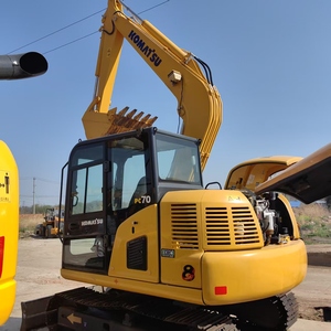 Mini-excavatrice Komatsu PC70 d'occasion à bas prix, excavatrice hydraulique sur chenilles, nouveau modèle, excavatrice agricole pour le terrassement - Product Image 1