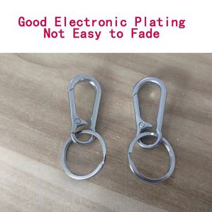 Zinc Alloy Metal <b>Keychains</b> Keyring Silver Color Key Chain Ring Clip Holder Organizer for Home Car Keys Key Finder Women Men - Product Image 6