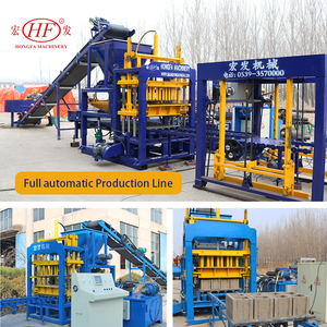 Máquina de Bloques de Cemento QT4-15s de Hongfa, Venta Caliente, Producción en Masa para Fábricas de Ladrillos Estándar de Más de 2000 Metros Cuadrados - Product Image 5