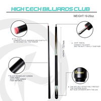 Pabrik OEM ODM Kustom Tongkat Biliar Serat Karbon untuk Snooker & Biliar