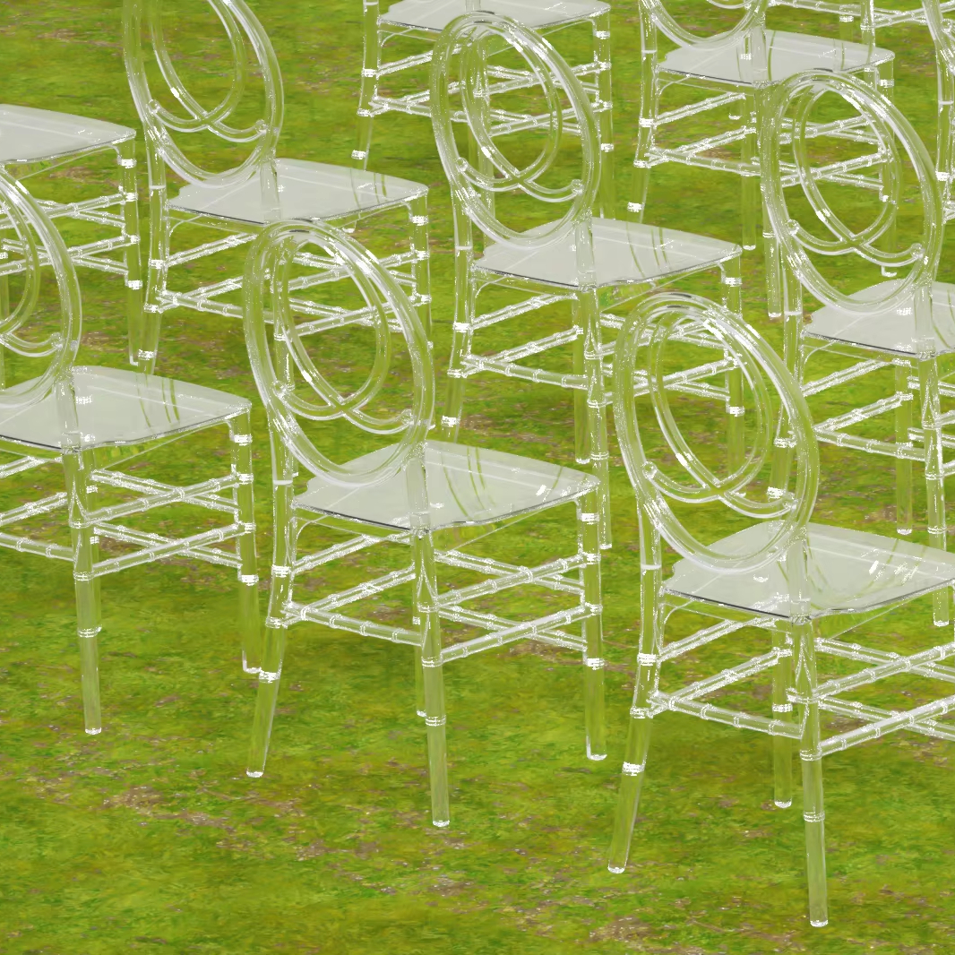 Clear Plastic The Range Victorian Perspex Chair Transparent Ghost