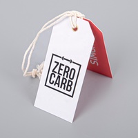 Étiquettes volantes personnalisées avec logo imprimé et œillet métallique pour vêtements et emballages cadeaux