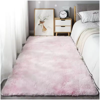 Tapis et carpettes modernes de luxe, doux et moelleux, antidérapants, en fausse fourrure à poils longs, confortables et luxueux