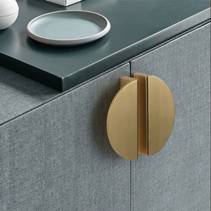 Price Negotiable Half Moon Handles Hidden Semicircle Furniture Kitchen Round Cabinet Wardrobe <strong>Door</strong> Pull Handle - Product Image 3