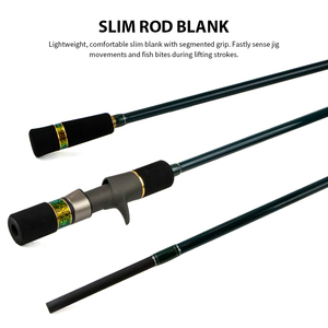 <span class=keywords><strong>Canne</strong></span> à pêche Slow Pitch Jigging à pointe solide, 1,5 section, personnalisable, pour la pêche en mer, la pêche en bateau, le lancer et le spinning, avec guides Fuji. - Product Image 3