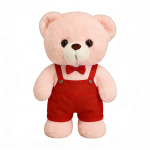 2026 Fashionable Stuffed <b>Cute</b> Teddy <b>Bear</b> with Jumpsuit Custom Teddy <b>Bear</b> Plush Toy New Design Teddy <b>Bear</b> Plush Toy - Product Image 1
