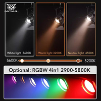 Projecteur LED COB DMX512 à lentille Fresnel 400W avec zoom électrique manuel automatique pour scène, théâtre, musée