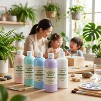 Peinture acrylique fluide non toxique 500 ml pour création d'ours liquides, kit d'art DIY à haute fluidité pour verre, toile, papier – Qualité professionnelle