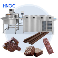 Ligne de production d'enrobage de biscuits au chocolat HNOC, machine d'enrobage à vendre